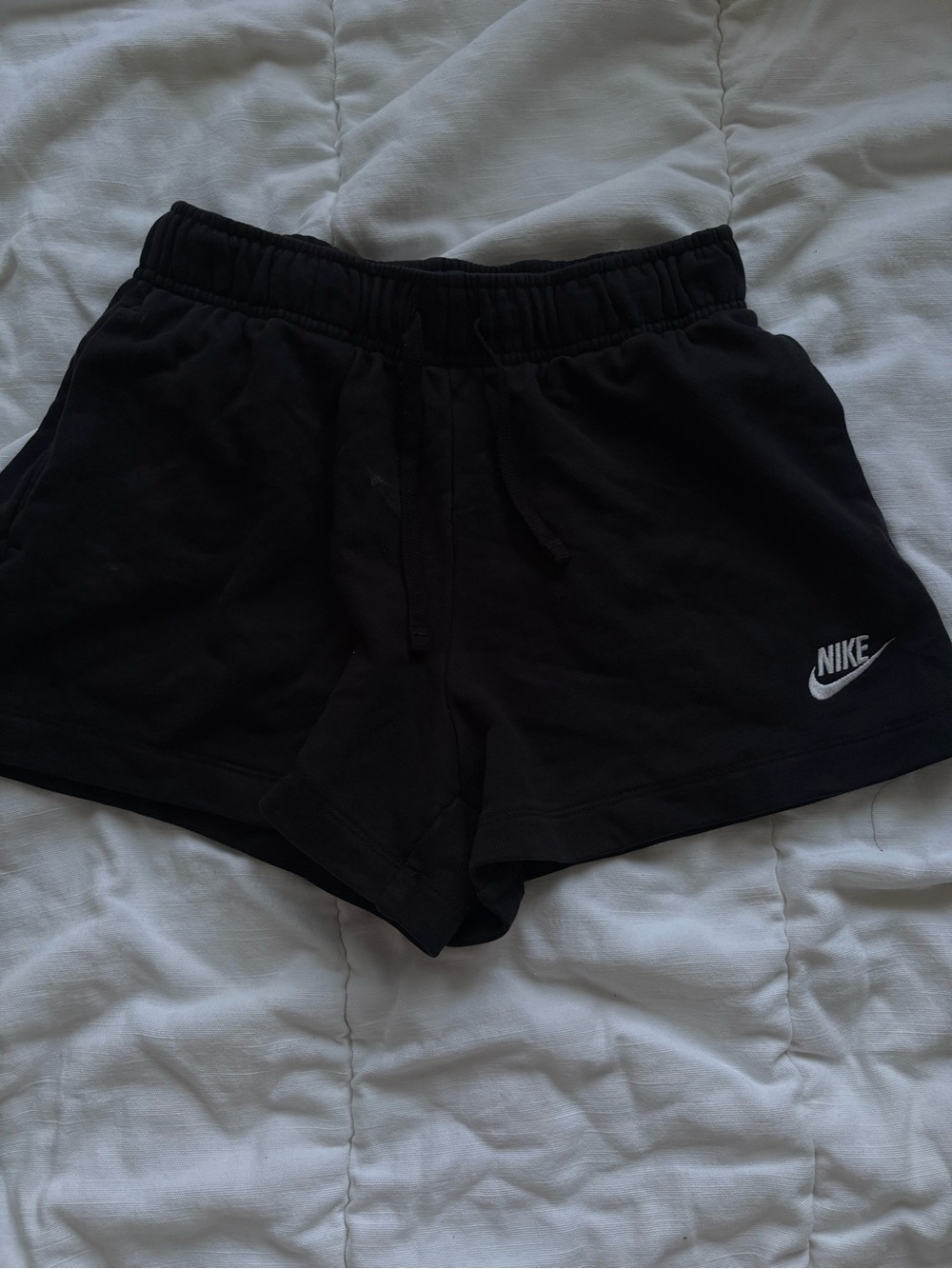 Nike Women's Black Athletic Lounge Shorts with Logo